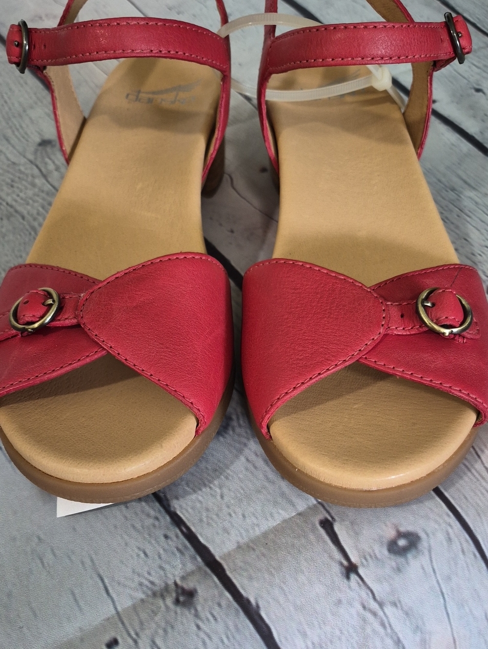 Dansko Tessie Orange Open-Toe Adjustable Slingback Heeled Sandal (US 6.5-7) 37 - Picture 3 of 9